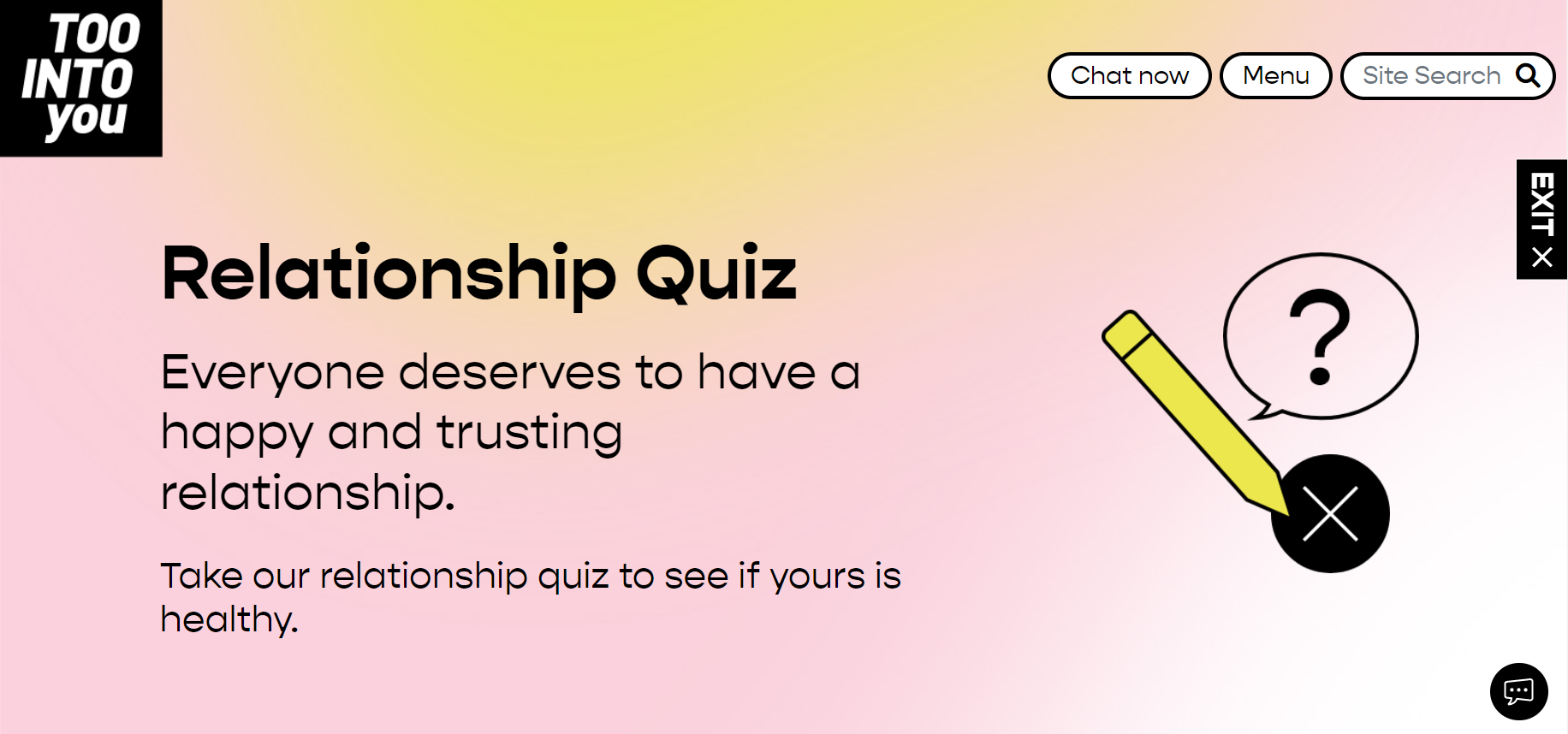 Relationship quiz - Too Into You